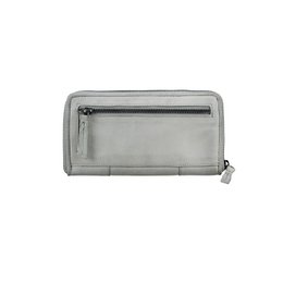 CLASSIC ZIP WALLET Geldbörse Leder grey