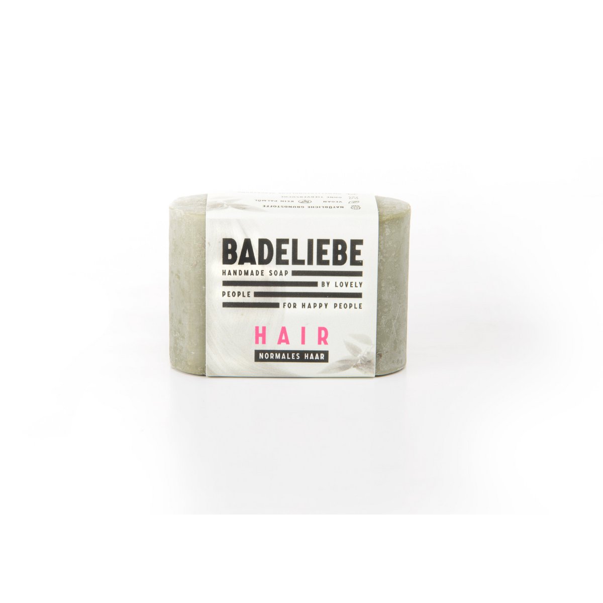 BADELIEBE HAIR - Solid shampoo for normal hair with green clay