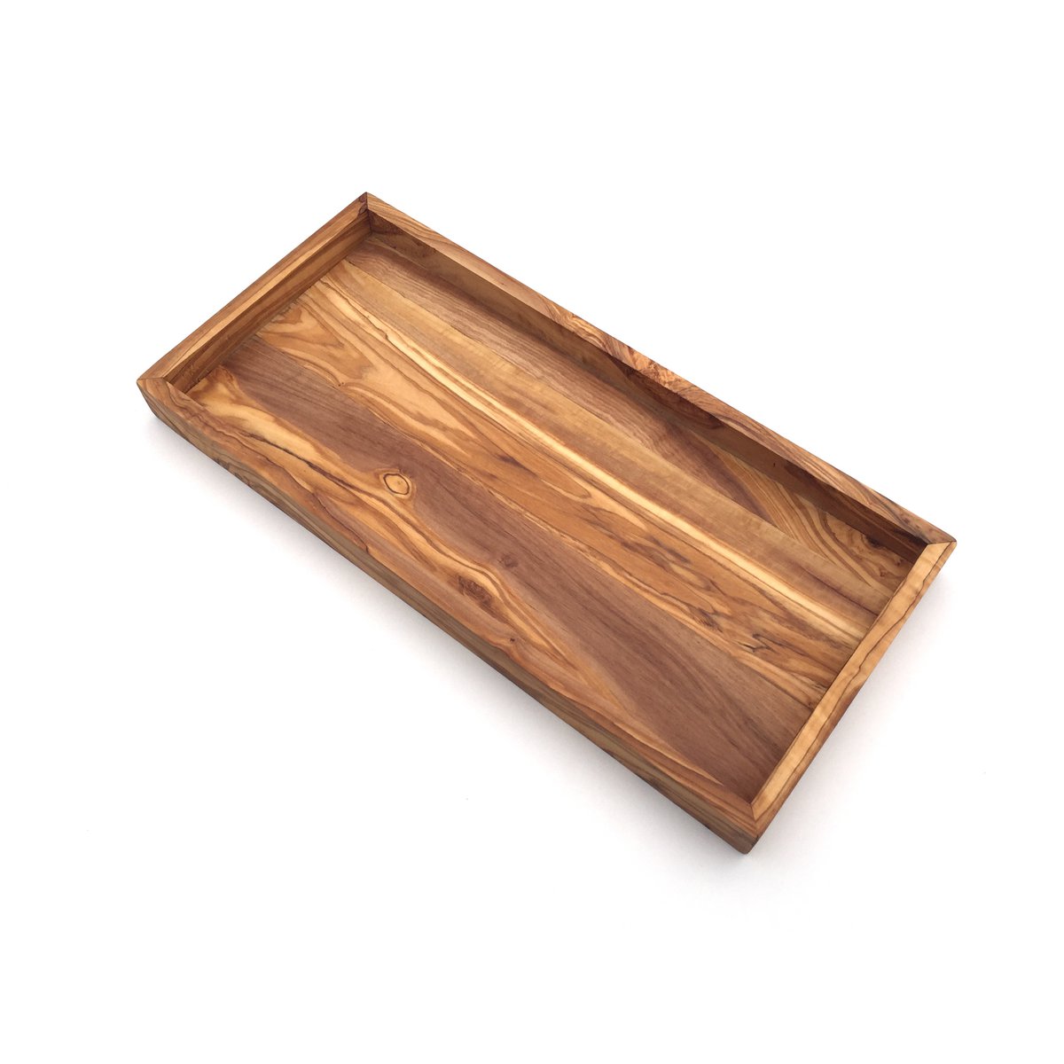 Etagère rectangulaire L. 37 cm Plateau Plateau en bois d'olivier