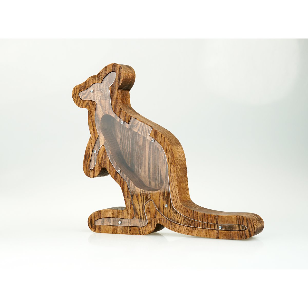 Piggy Bank Kangaroo Braune Farbe