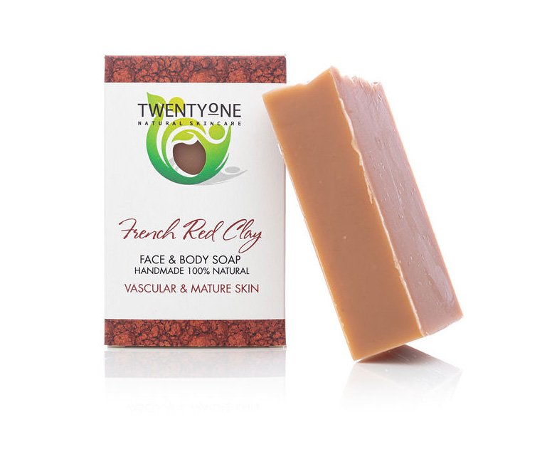 Red French Clay Soap 120g