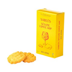 AOP sesame county aperitif shortbread biscuits - 40g cardboard box