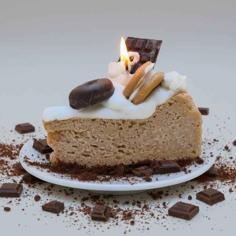 LAVURI® Caramel Slice - Cake - with whipped cream, chocolate bars and cookie rings as decoration