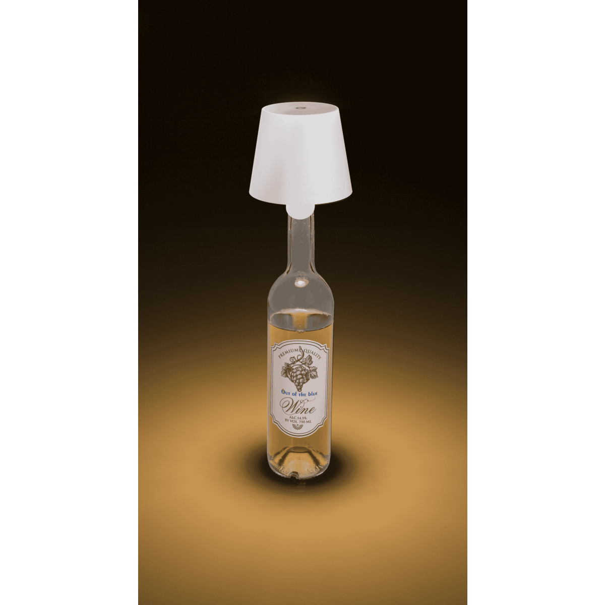 LED bottle lamp, white, 3 modes (on/off/dim.),