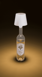 LED bottle lamp, white, 3 modes (on/off/dim.),