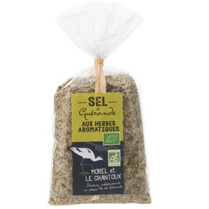 PGI Guérande salt with organic aromatic herbs - 250 g bag