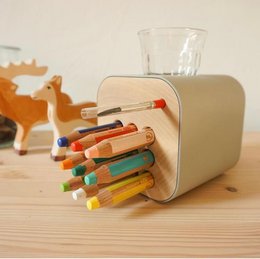 Stiftehalter für Kinder aus Holz "creative cube"