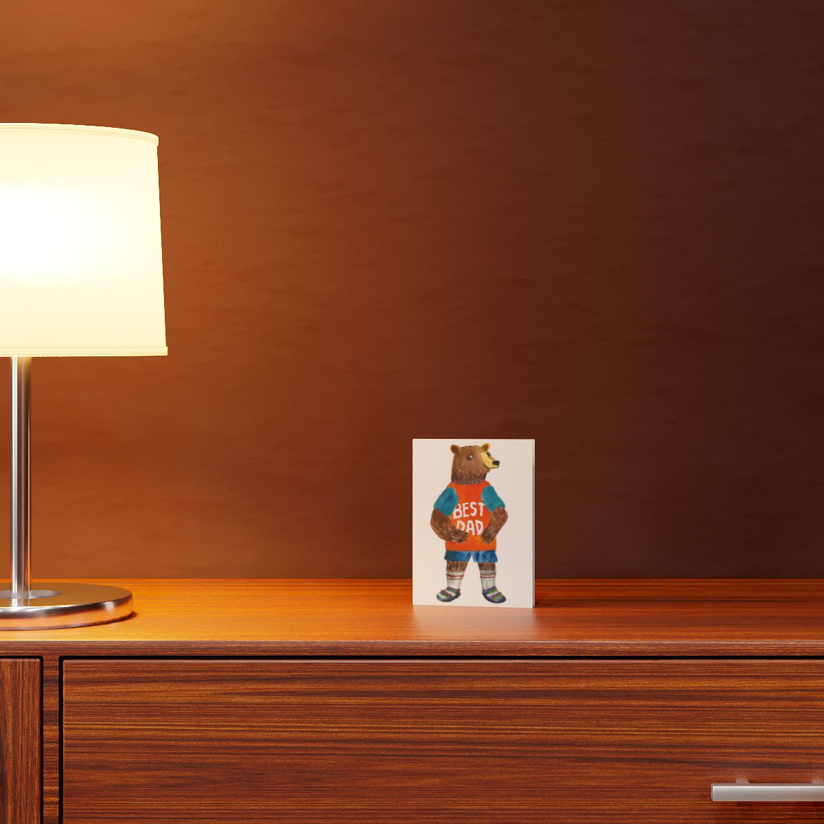 Best Dad Bear - Fathers Day Card