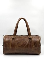 Håndlavet rejsetaske i brunt læder – Artisan 42 cm "City-Lite" Weekender & Compact Unisex Duffle