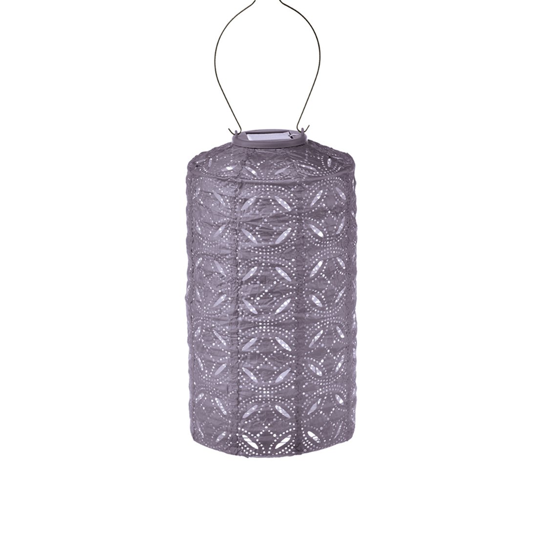 Lumz Solar Lampion Mandela Cylinder - 18 cm - Light purple
