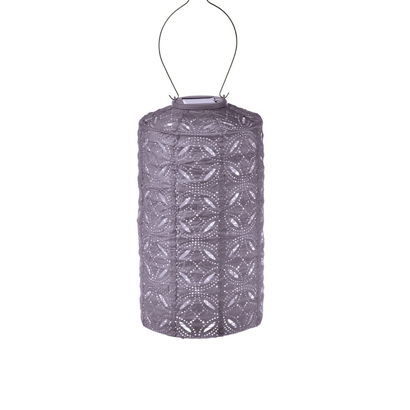Lumz Solar Lampion Mandela Cylinder - 18 cm - Light purple