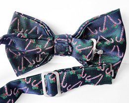 Papillon: blu scuro con bastoncini di zucchero