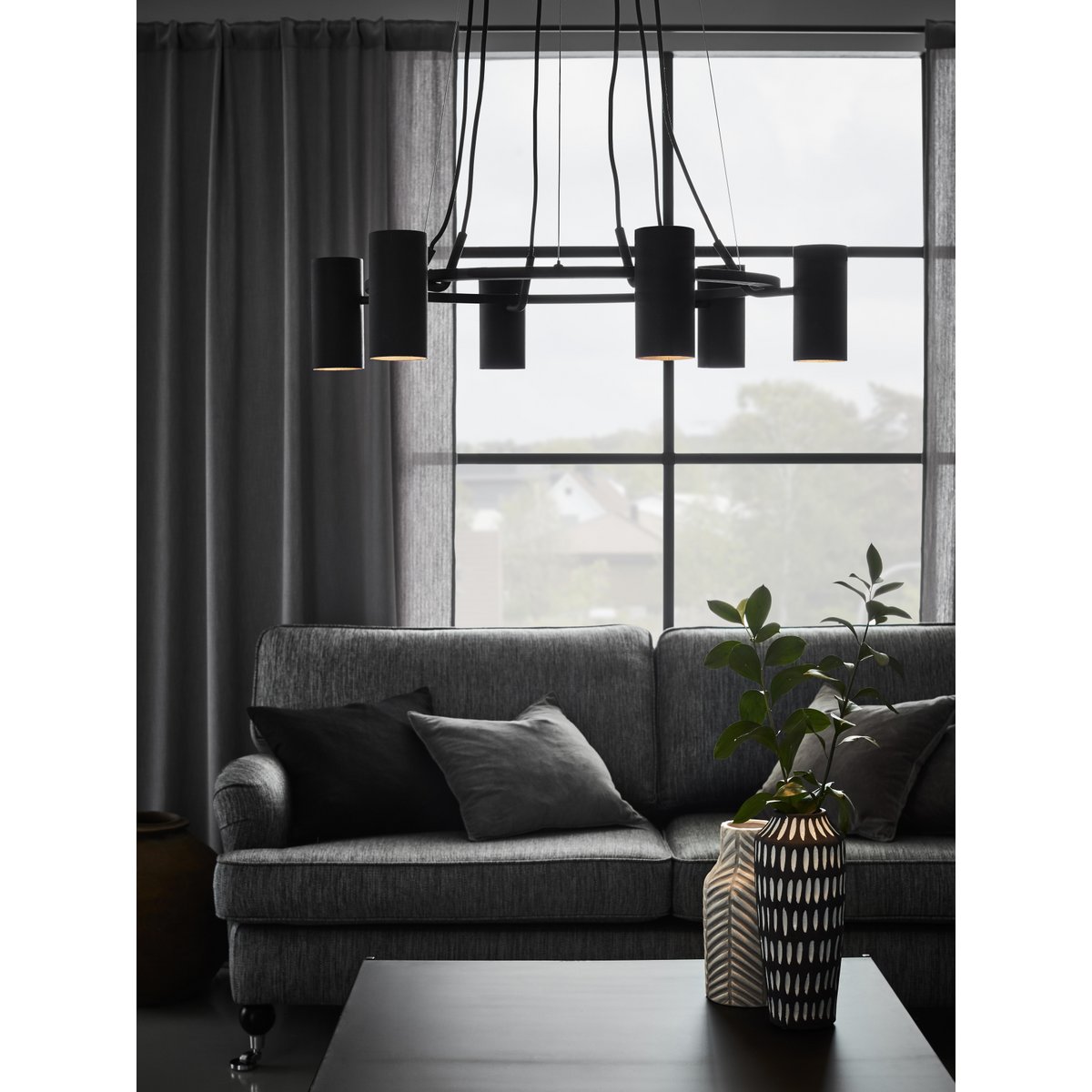 PORTO Pendant 6L Black