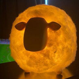 Soft Cotton Sheep Night Light