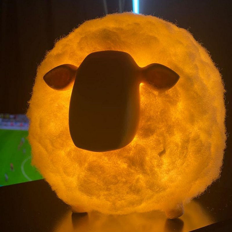 Soft Cotton Sheep Night Light