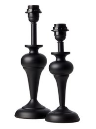BORDLAMPE SILKE SORT MAT HØJDE 37,0 CM