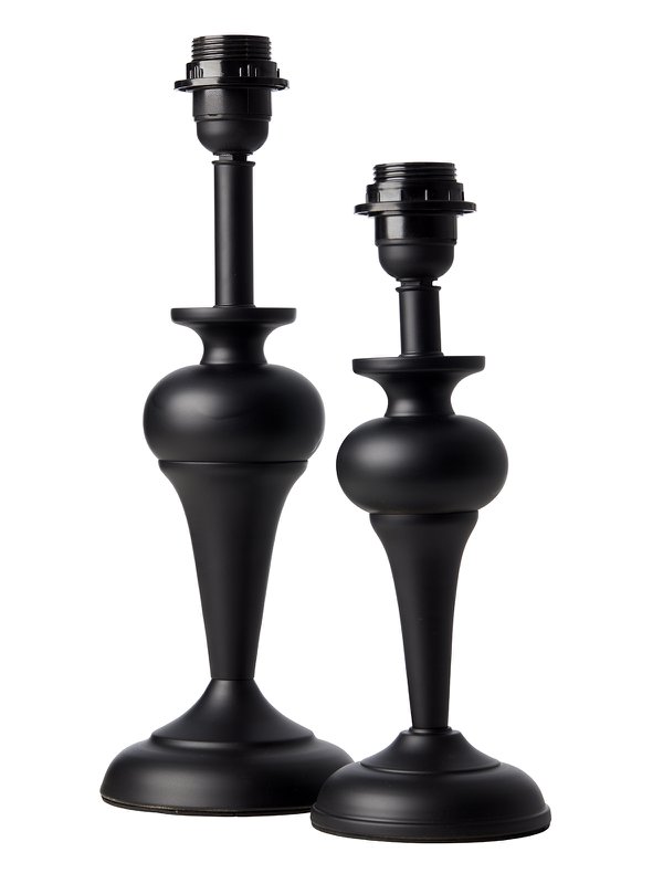 BORDLAMPE SILKE SORT MAT HØJDE 37,0 CM
