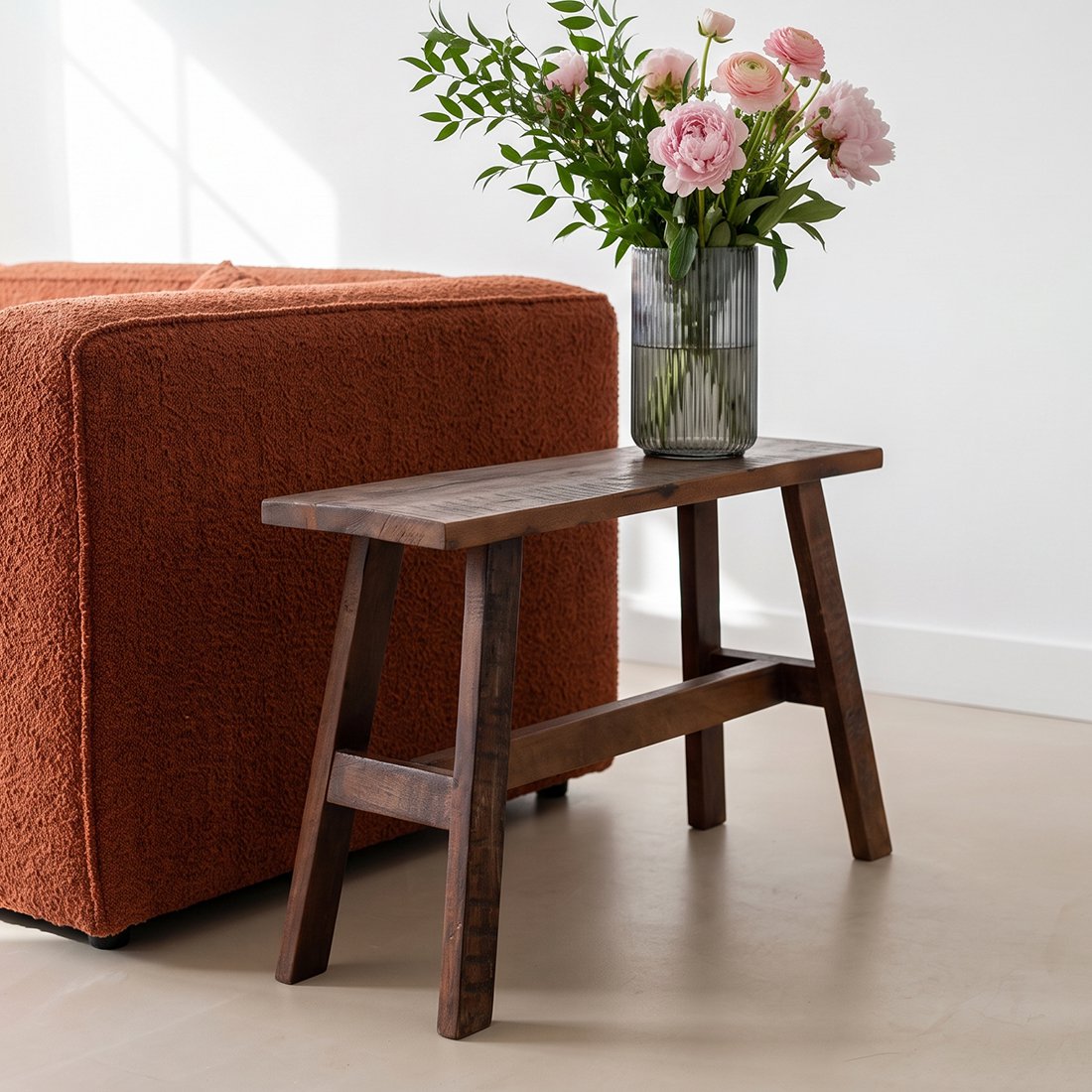 Factory wooden bench - 85x20x50 cm