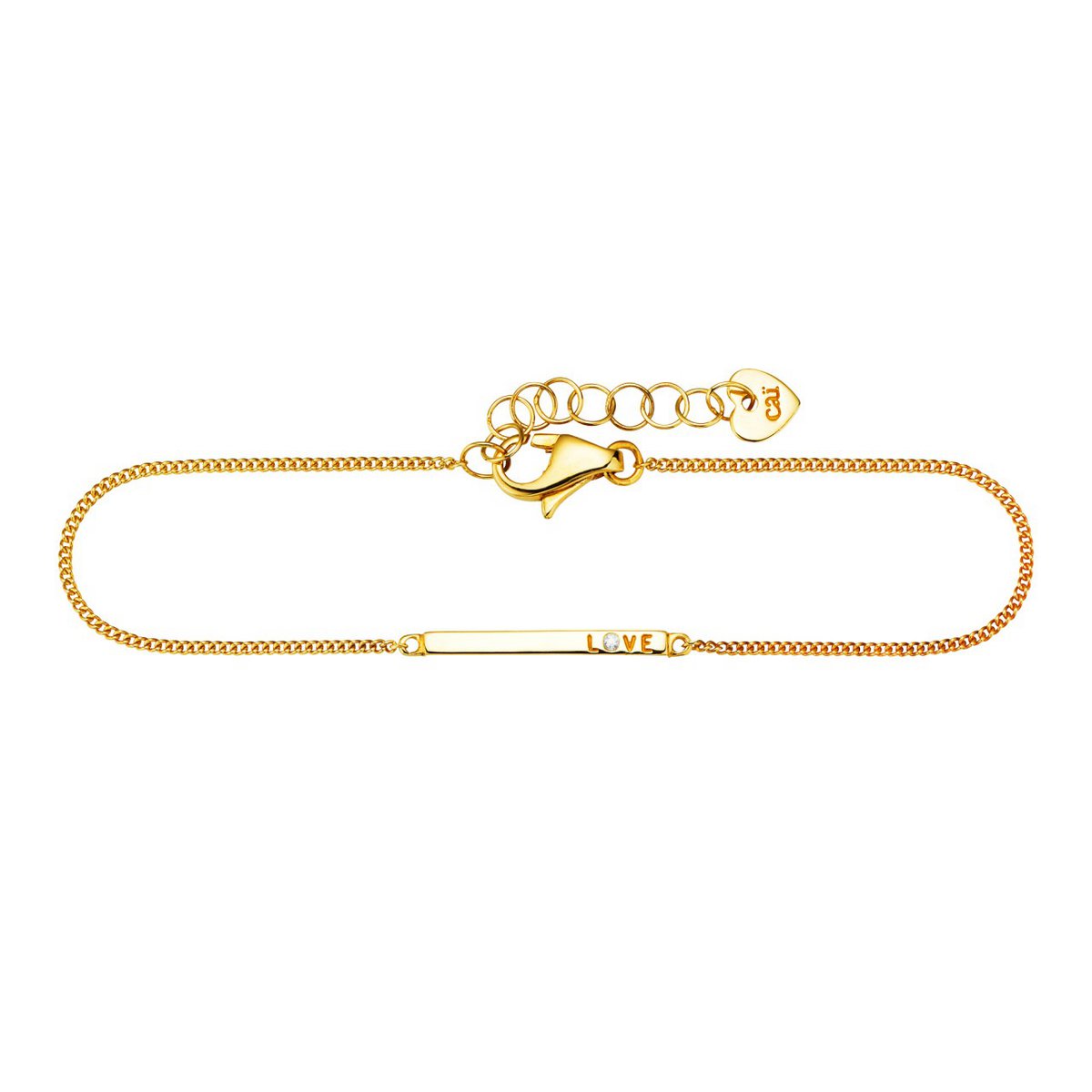 Armband 925/- Sterling Silber vergoldet Zirkonia