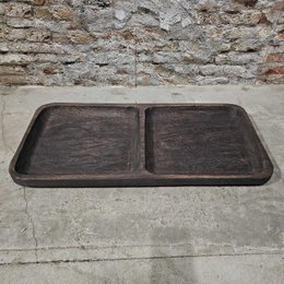 Wood plateau 2 vak 67x32x4cm (19501)
