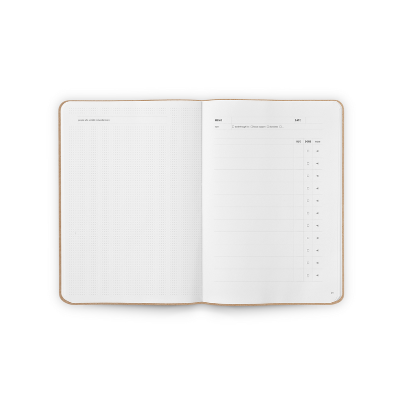 Memos Organización Papelería Cuaderno