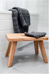Robust Holzschemel aus Eichenholz »Emil« i varmere Honigoptik