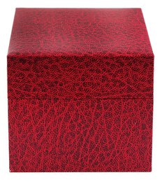 Watch folding box, cardboard, red, 7.5 cm x 9 cm x 11 cm