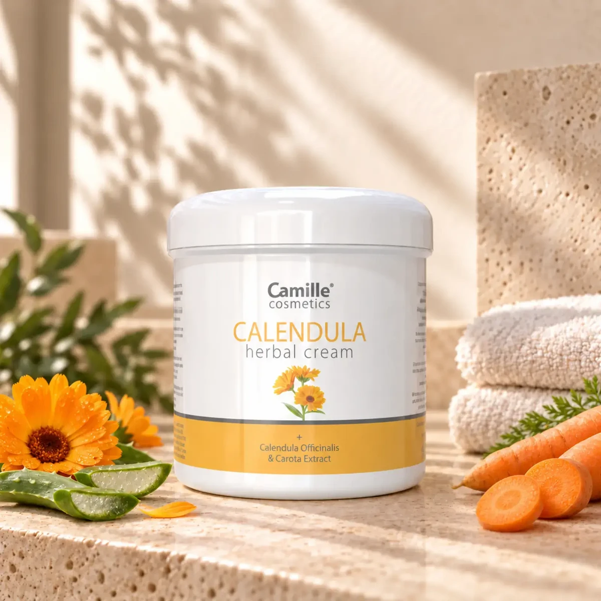 Camille Cosmetics | Calendula-Creme – Körpercreme – 250 ml