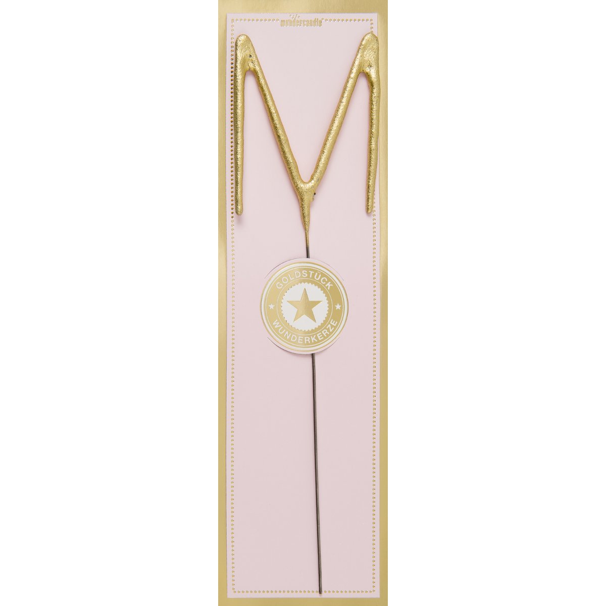 M gold Goldstück pink Wondercandle® classic