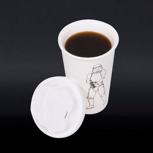 Original Stormtrooper - Keramikbecher mit Silikondeckel (weiß)