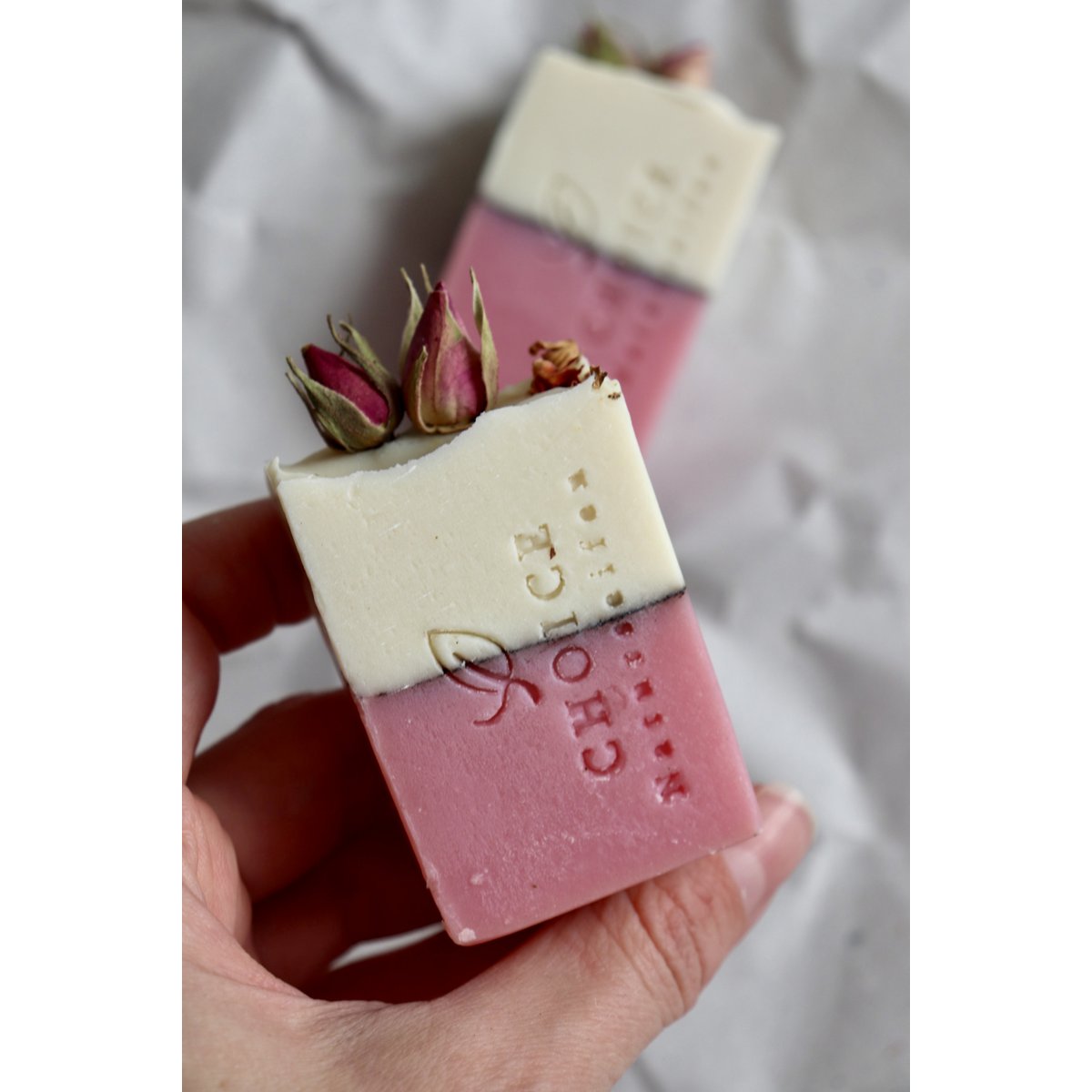 Natural soap "Mint Rose", vegan, palm oil -free
