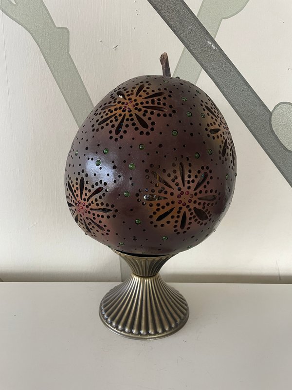 Gourd Lamp - Flowers -1