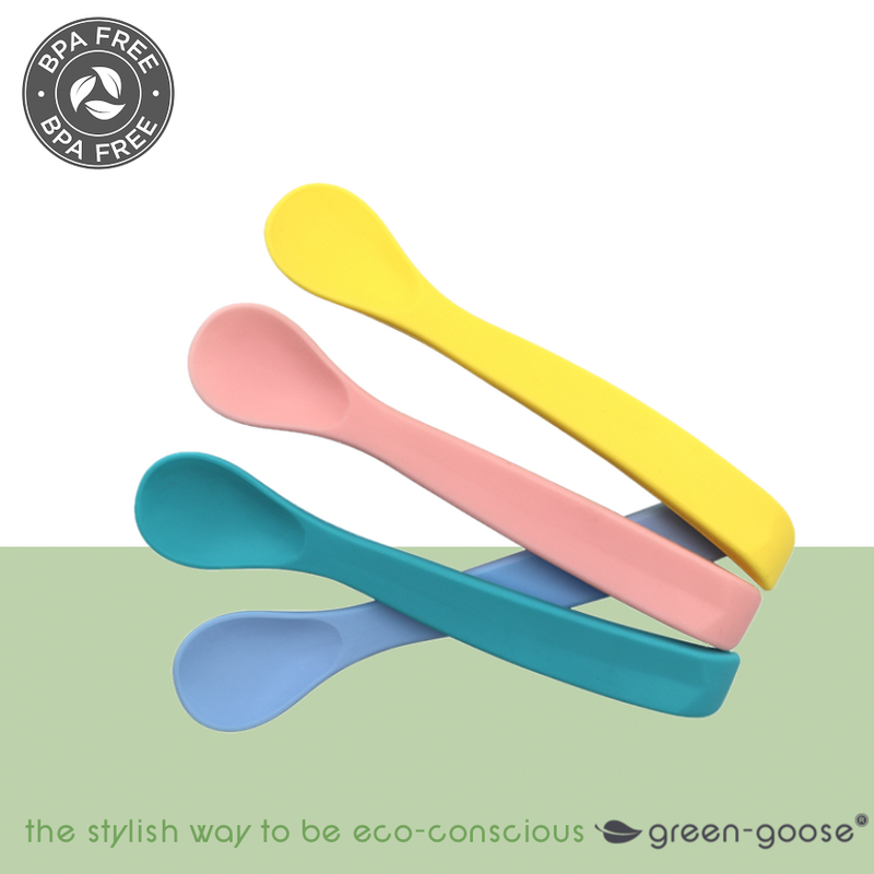 green-goose Baby Spoon Set Curved - 4 Pieces