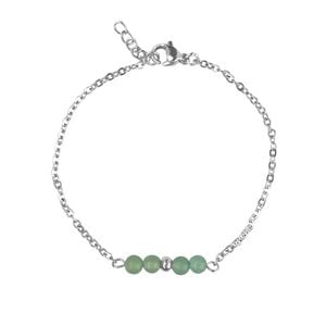 Armbandje Aventurijn - Zilver