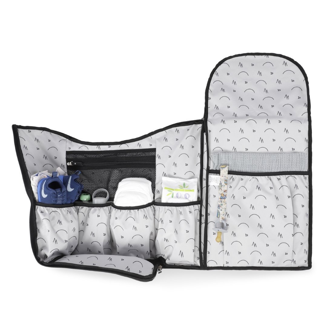 Gray ♻️ Recycled Polyester Diaper Bag