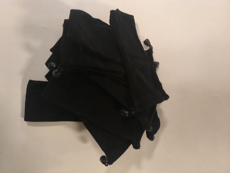 Velvet geschenk poucks met koord