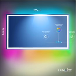 RGB-spiegel Lumoire Matrix horizontaal 120 cm