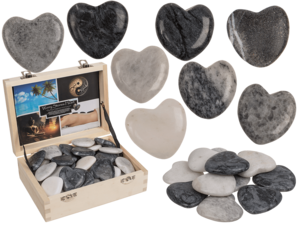 Natural Stone Heart, Worry Hearts,