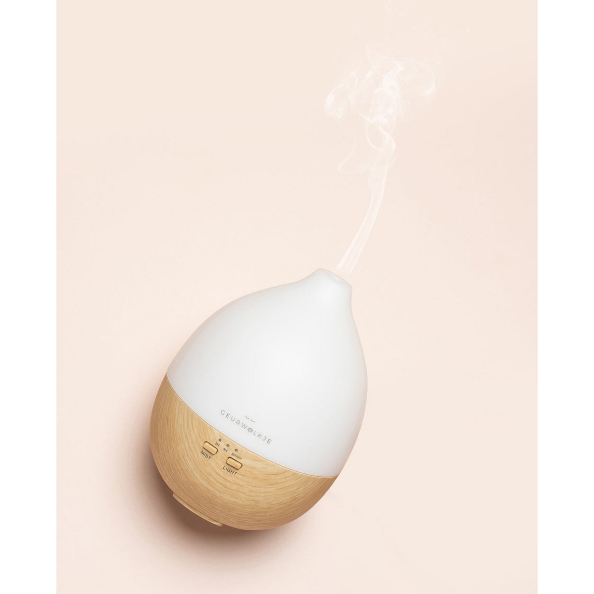 Nimbus 2.0 également veilleuse - Diffuseur Geurwolkje® - Bois clair - 200 ml - Prix public conseillé 44,95 €