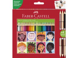 Colored pencil FC Triangular 24+3pcs. Children Of The World 24x triangular