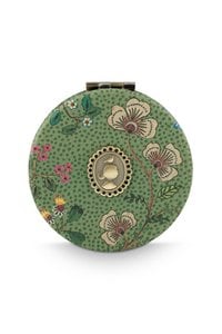 Pocket Mirror Flora Bangelore Mini Green 7x1x7cm