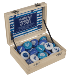 Printed marble stones, Maritime. 3,5 cm,