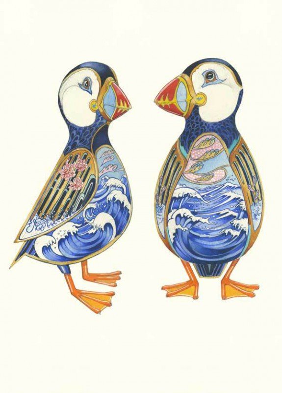 E120 - two puffins