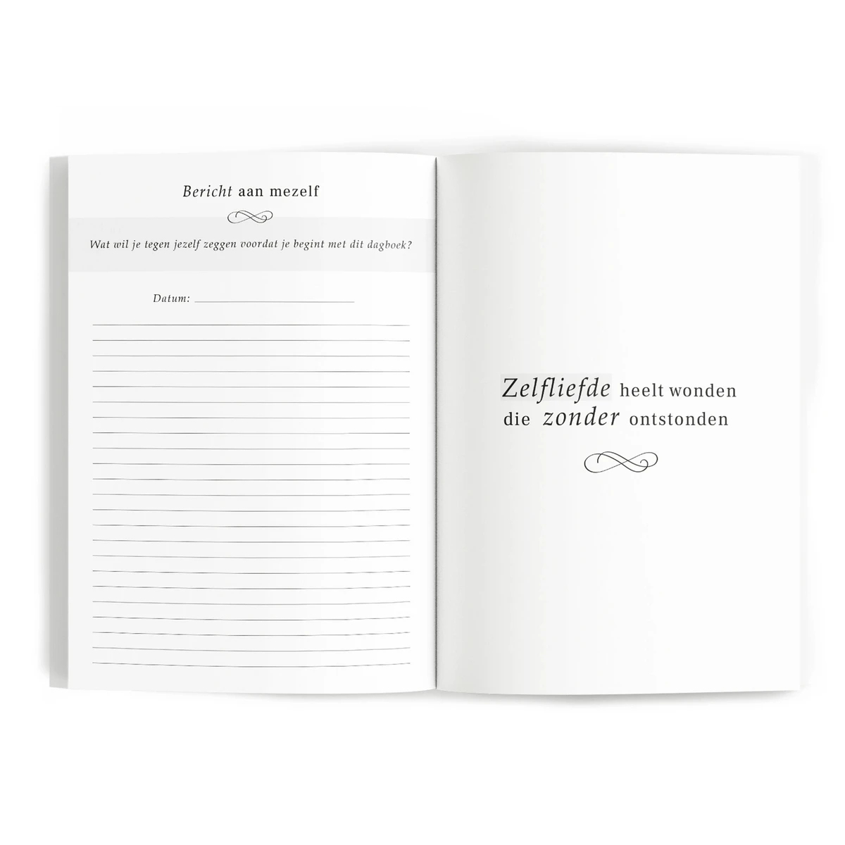 Fyllbooks Tagebuch für Selbstliebe - Leinenkamel mit Goldfolie