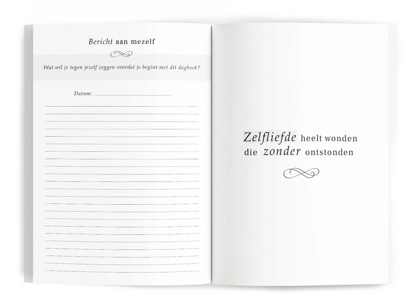 Fyllbooks Tagebuch für Selbstliebe - Leinenkamel mit Goldfolie