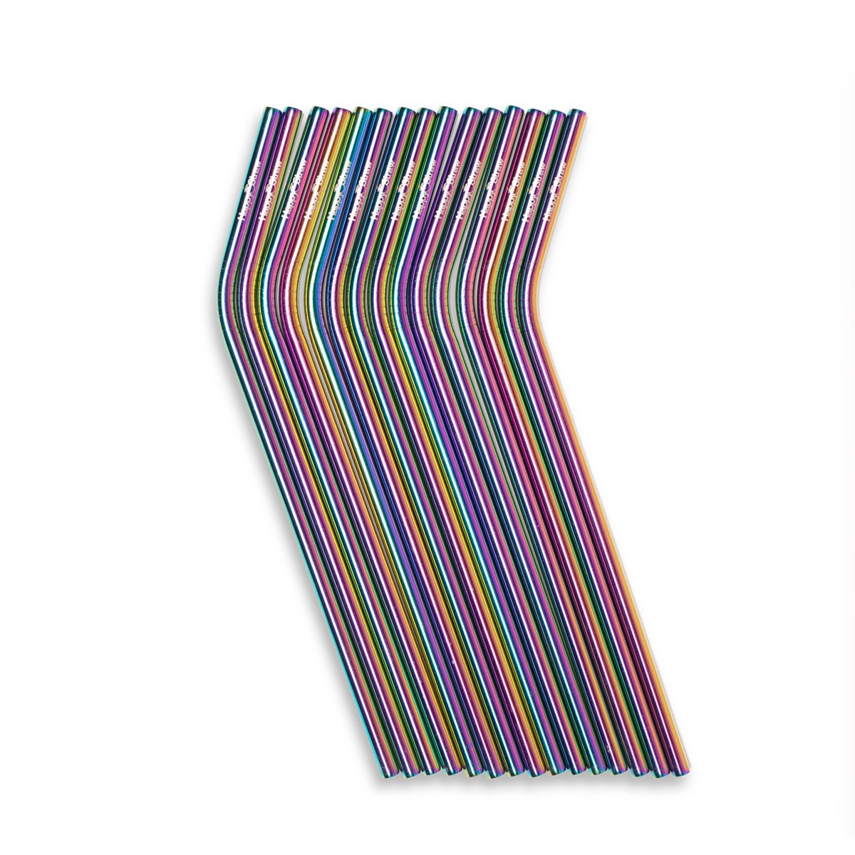 Cannucce Arcobaleno Piegate - Confezione da 50
