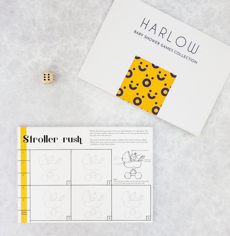Harlow 4-in-1 babyshowerspellen