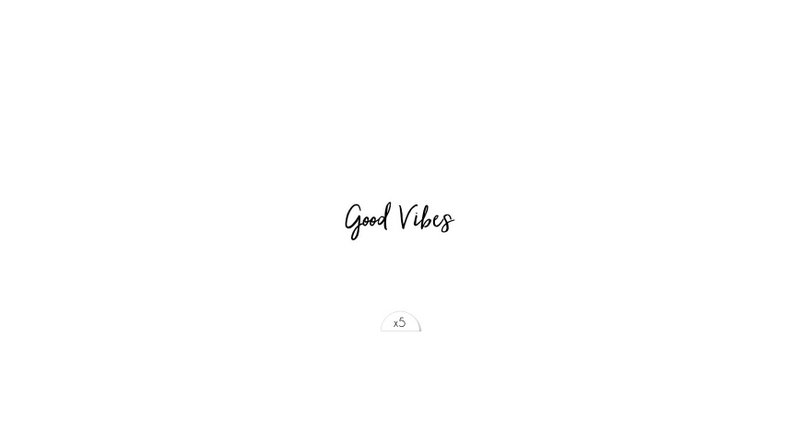 Temporary tattoo: Good Vibes