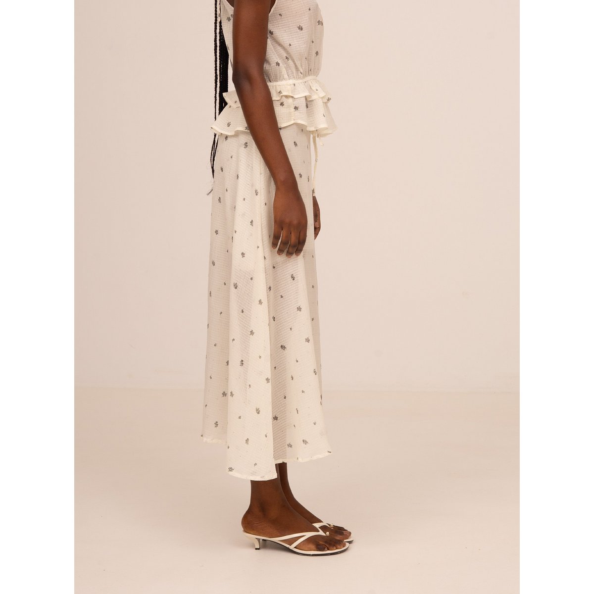 Lumea Floral Print Midi Skirt
