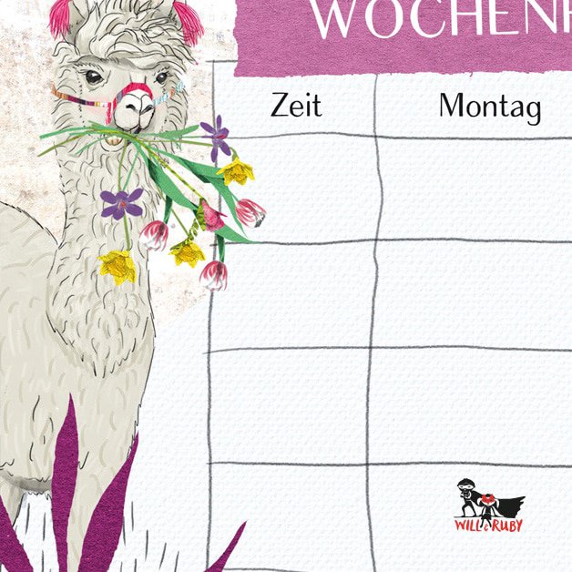 Weekly Planner - Llama